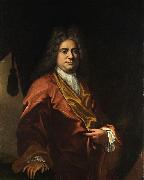 Giovanni Camillo Sagrestani Portrait of a gentleman in his housecoat France oil painting artist
